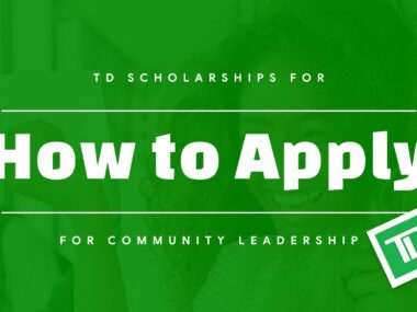 The TD Scholarship for Community Leadership